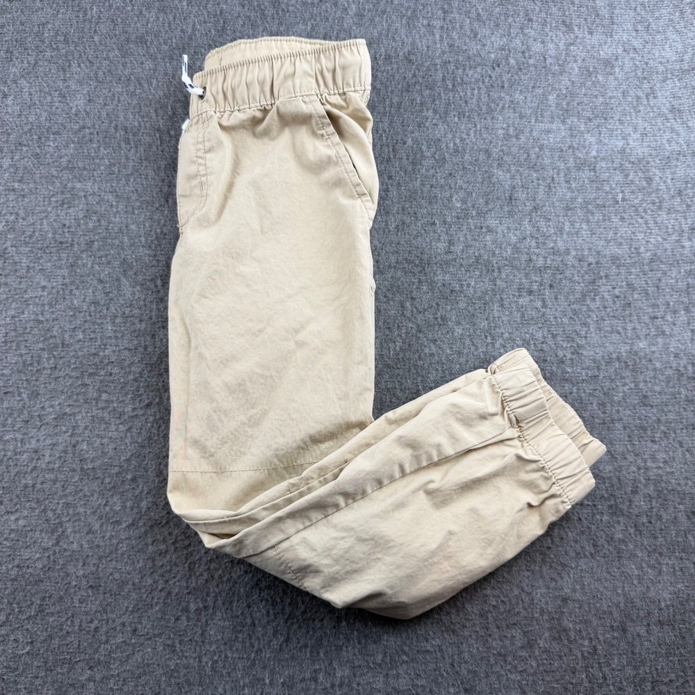 Carter's‎ Jogger Pants Kids Size 6 Tan Elastic Waist Cotton Utility Chinos